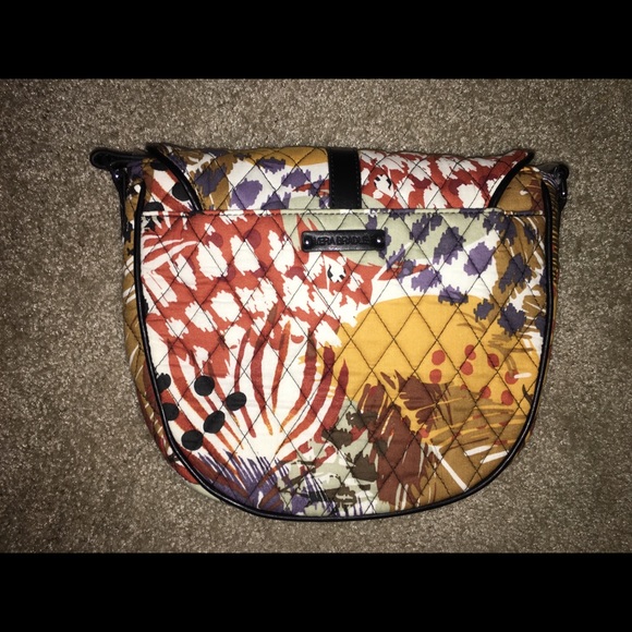 Vera Bradley Slim Saddle in Painted Feathers - Picture 2 of 7